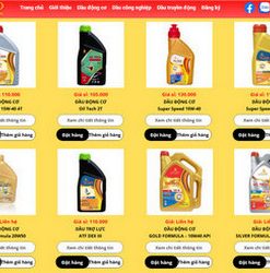 Mẫu website Dầu nhờn