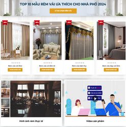 Mẫu website Rèm cửa